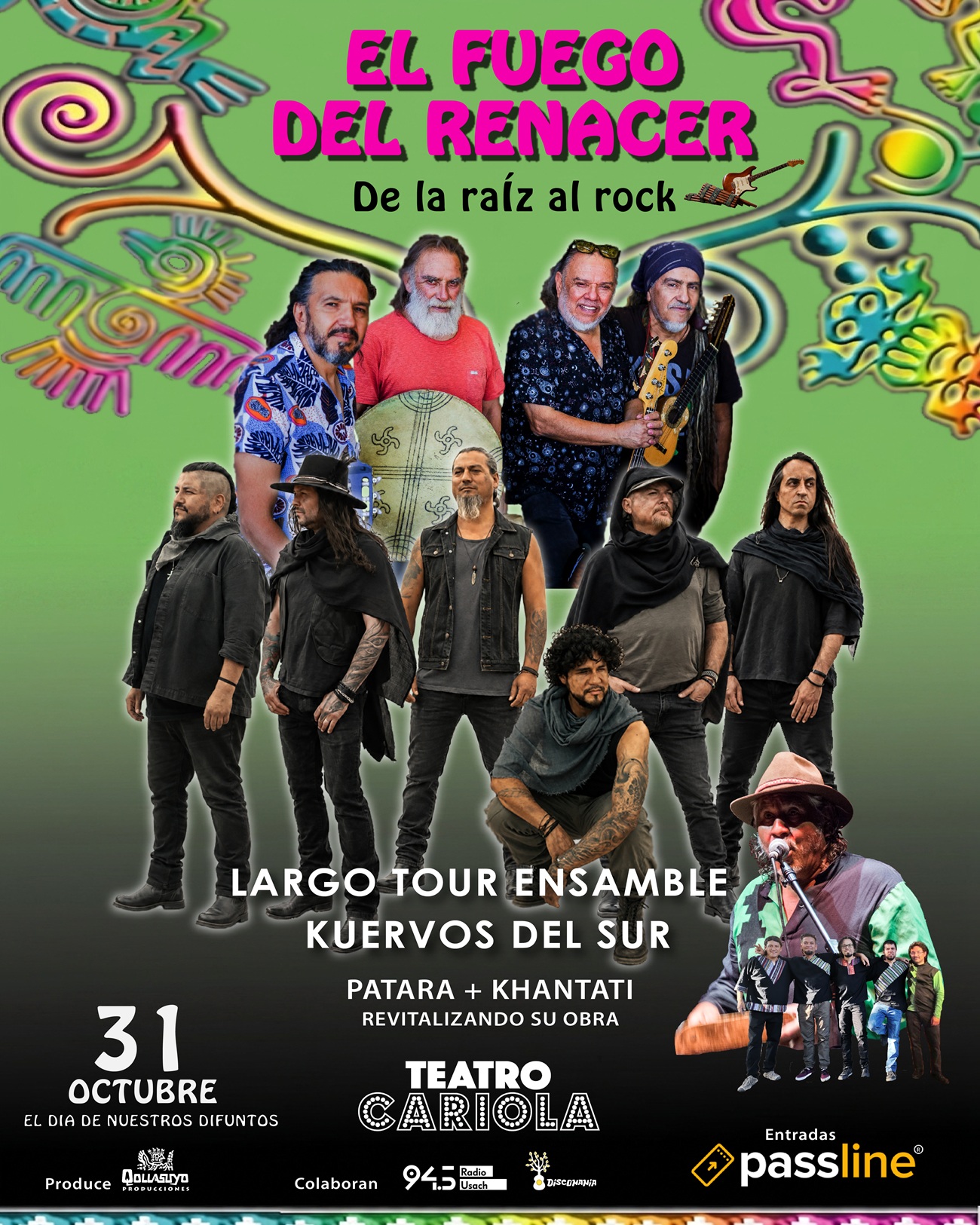 De la raíz al rock: Kuervos del Sur y Largo Tour Ensamble se unen en un gran concierto